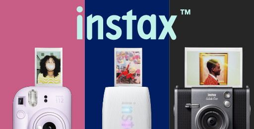 Banner for the FUJIFILM instax™ Website